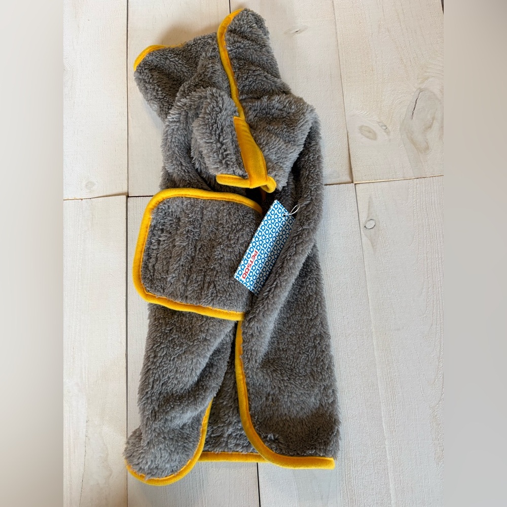 PETS Small Dog Grey & Yellow Cozy Sweatshirt